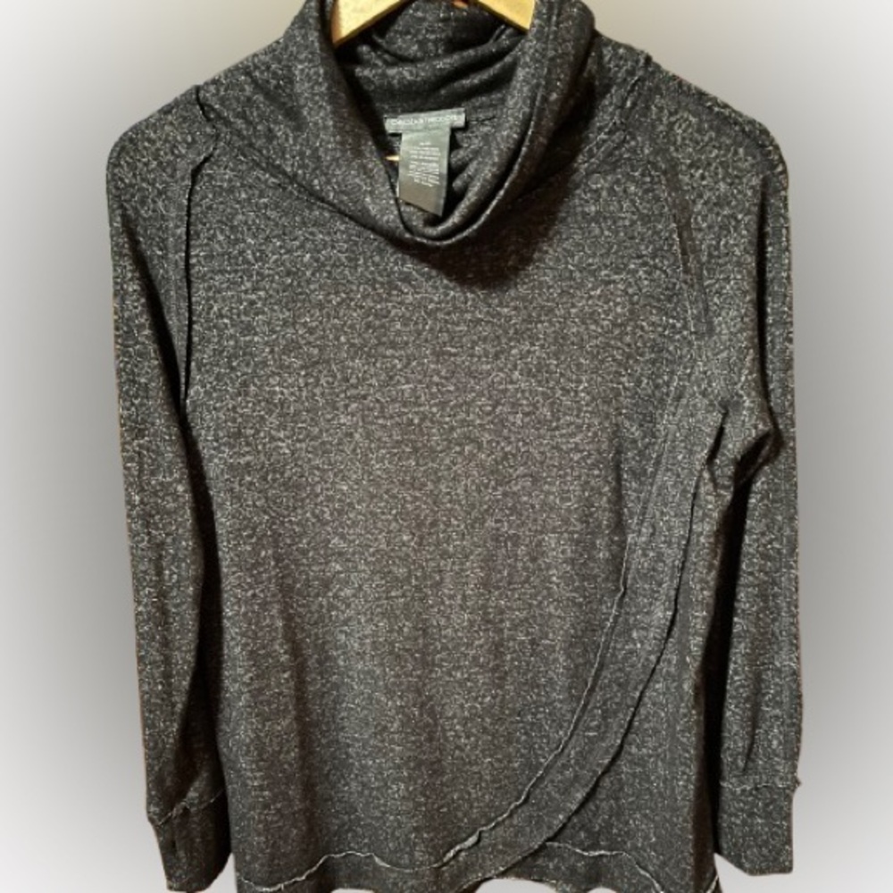 Chelsea & Theodore black viscose pullover sweater Size Small
